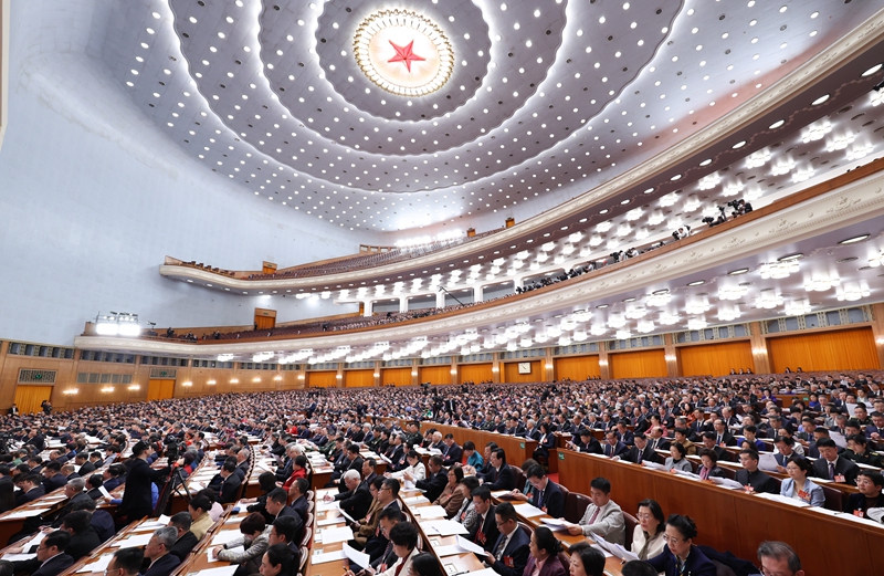 3月4日下午，中国人民政治协商会议第十四届全国委员会第三次会议在北京人民大会堂开幕。