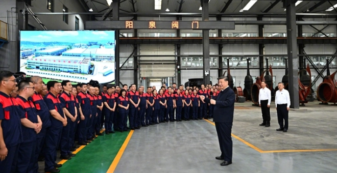 习近平在阳泉考察制造业企业发展