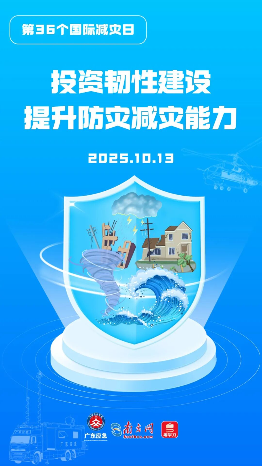 第36个国际减灾日 | 投资韧性建设，提升防灾减灾能力