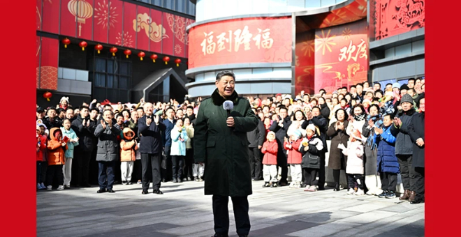 习近平春节前夕在北京看望慰问基层干部群众 习近平春节前夕在北京看望慰问基层干部群众