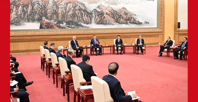 习近平同党外人士共迎新春 习近平同党外人士共迎新春