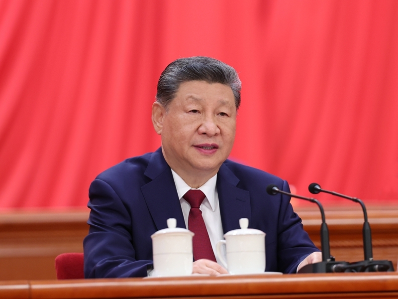 7月1日上午,庆祝中国共产党成立105周年大会在北京人民大会堂隆重举行。中共中央总书记、国家主席、中央军委主席习近平发表重要讲话。图片来源:新华网 7月1日上午,庆祝中国共产党成立105周年大会在北京人民大会堂隆重举行。中共中央总书记、国家主席、中央军委主席习近平发表重要讲话。图片来源:新华网