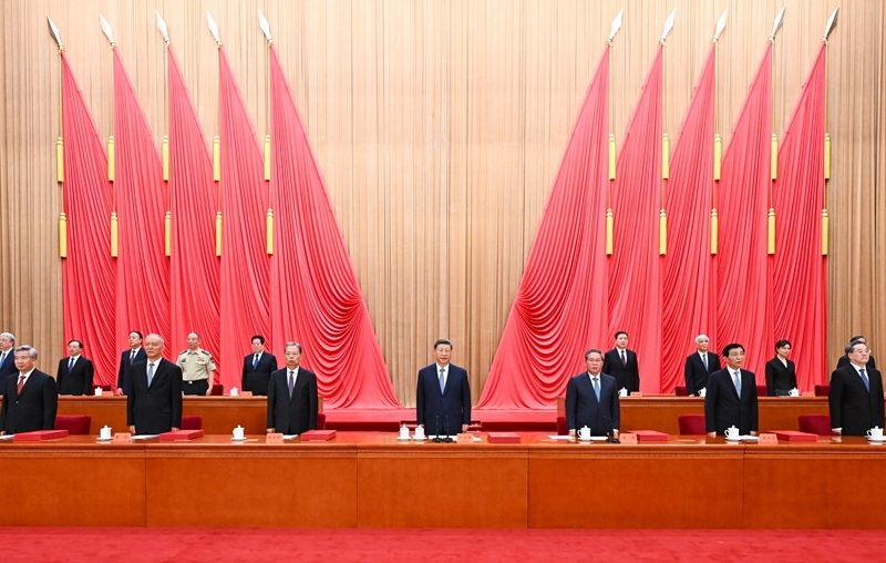 7月8日上午，国家科学技术奖励大会、中国科学院第二十二次院士大会和中国工程院第十八次院士大会、中国科学技术协会第十一次全国代表大会在北京人民大会堂隆重召开。习近平、李强、赵乐际、王沪宁、蔡奇、丁薛祥、李希等出席大会。图片来源：新华网