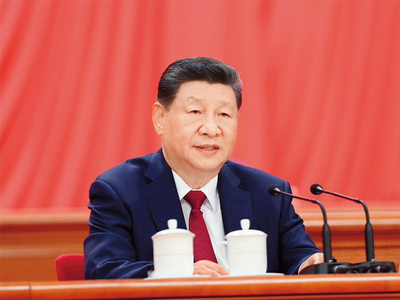 2026年7月1日上午，庆祝中国共产党成立105周年大会在北京人民大会堂隆重举行。中共中央总书记、国家主席、中央军委主席习近平发表重要讲话。图片来源：新华网