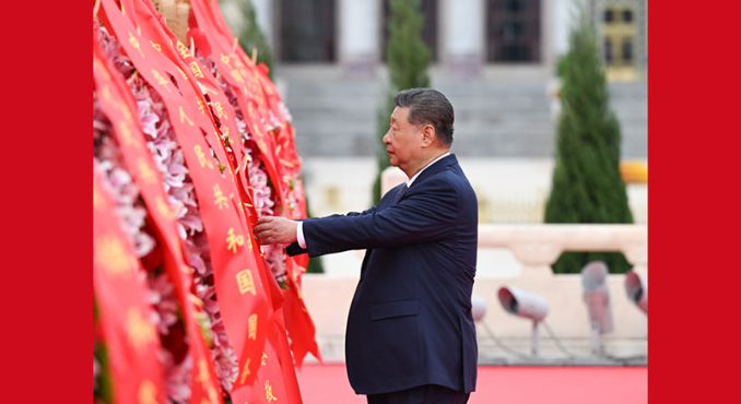 烈士纪念日向人民英雄敬献花篮仪式在京隆重举行 习近平等党和国家领导人出席